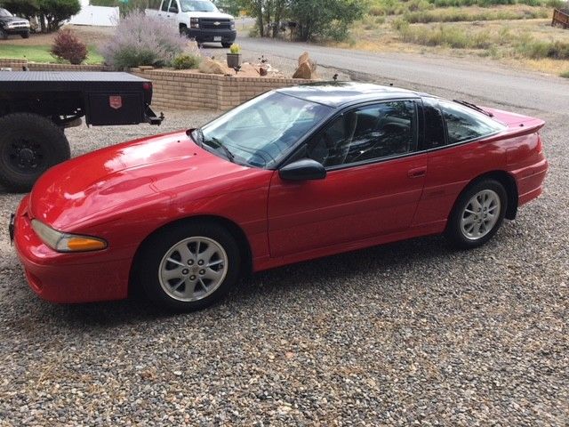 1993 Red Mitsubishi Eclipse Coupe