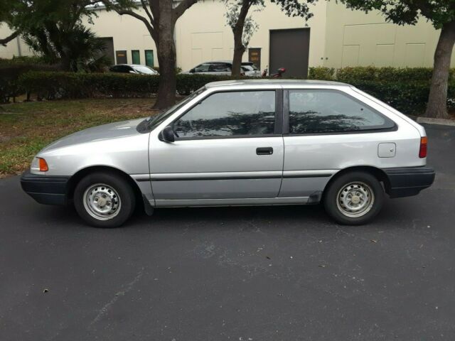 1993 Silver Mitsubishi Precis Coupe
