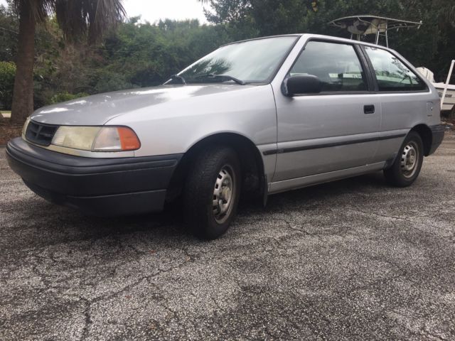 1993 Silver Mitsubishi Precis Hatchback