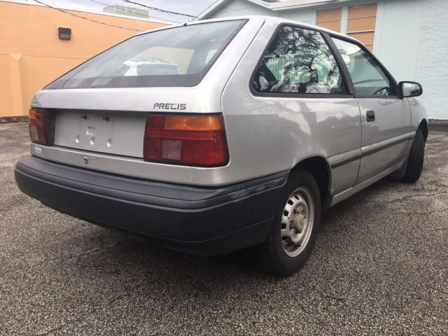 1993 Silver Mitsubishi Precis Hatchback
