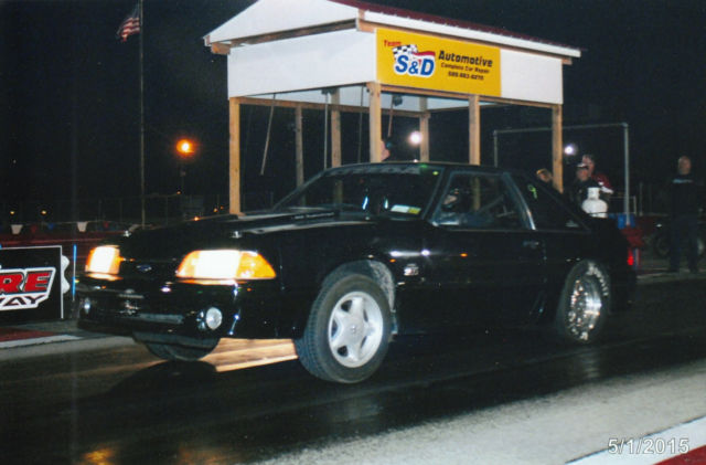 1993 Black Ford Mustang Hatchback