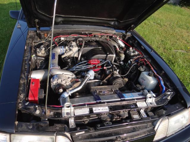 1993 Black Ford Mustang Hatchback