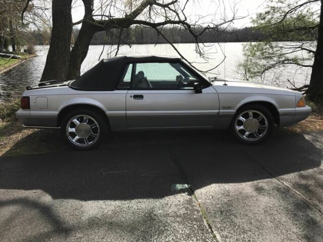 1993 Silver Ford Mustang Convertible