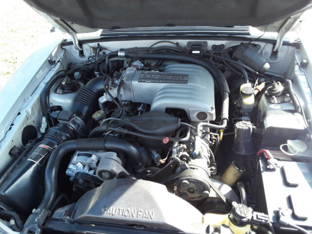 1993 Silver Ford Mustang Convertible