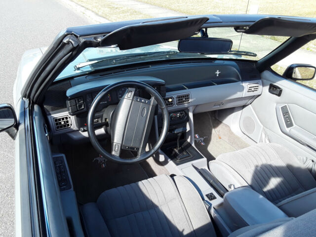 1993 Silver Ford Mustang Convertible