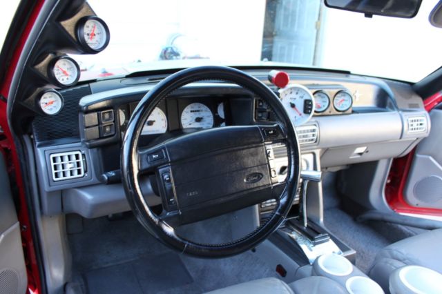 1993 VERMILLION RED Ford Mustang Hatchback