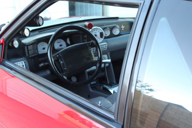 1993 VERMILLION RED Ford Mustang Hatchback