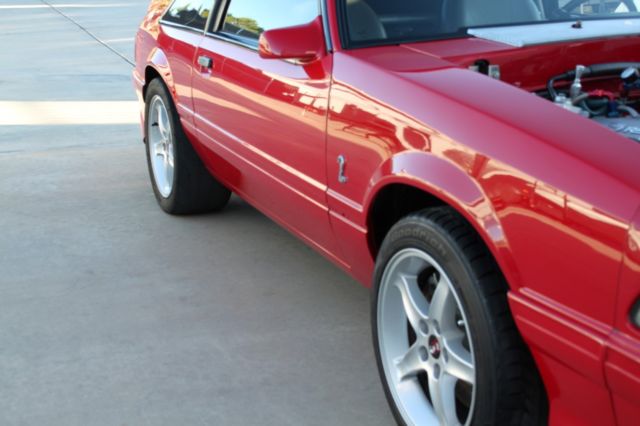 1993 VERMILLION RED Ford Mustang Hatchback