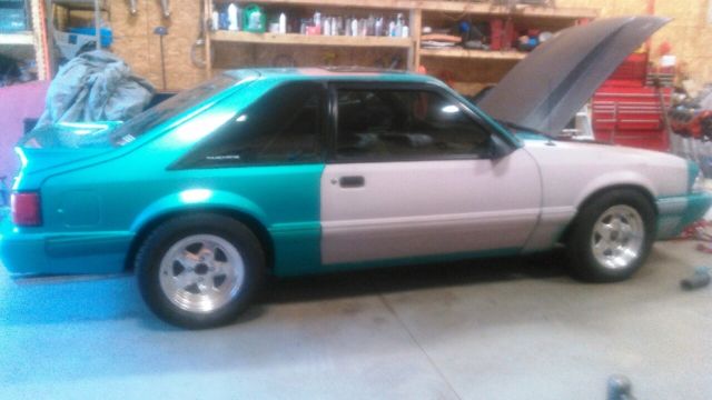 1993 Calypso Coral Ford Mustang Hatchback