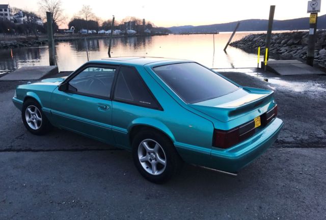 1993 Calypso Coral Ford Mustang Hatchback