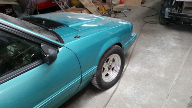 1993 Calypso Coral Ford Mustang Hatchback