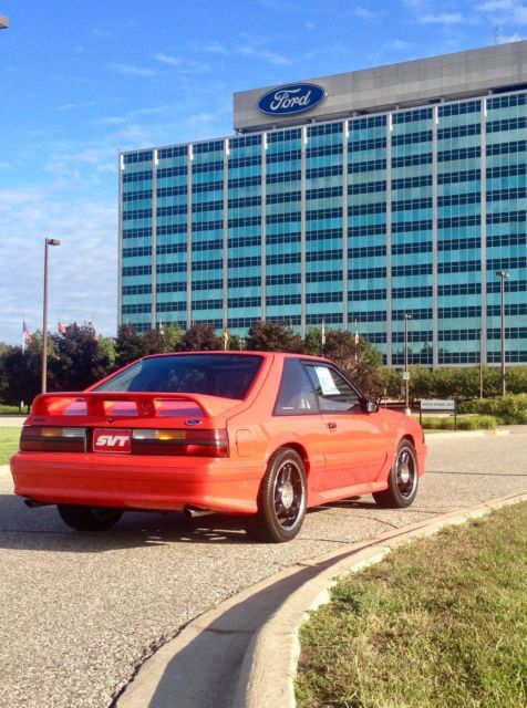 1993 Vibrant Red Ford Mustang