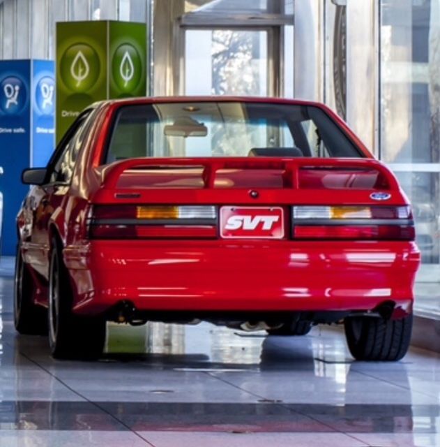 1993 Vibrant Red Ford Mustang