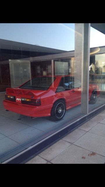 1993 Vibrant Red Ford Mustang