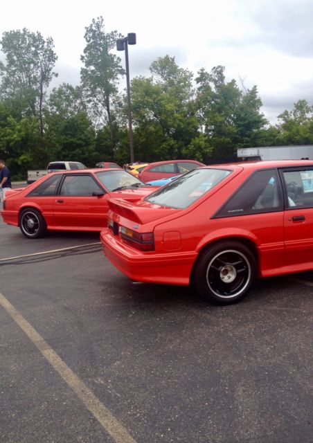 1993 Vibrant Red Ford Mustang