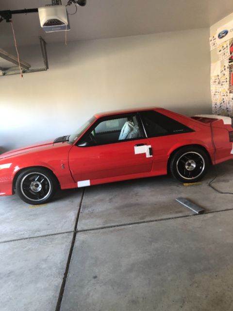 1993 Vibrant Red Ford Mustang