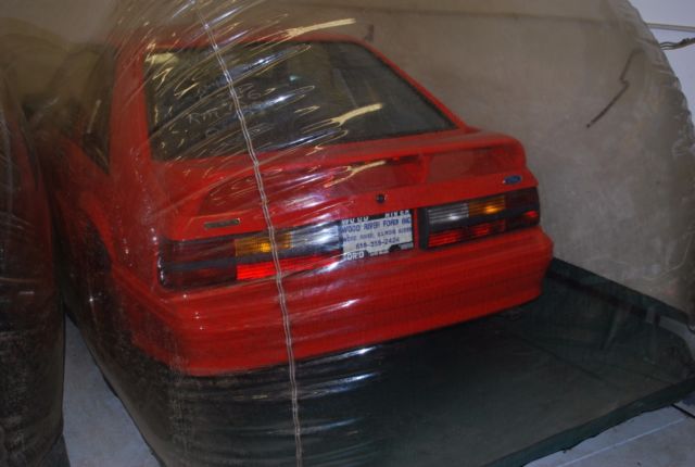 1993 Red Ford Mustang Coupe