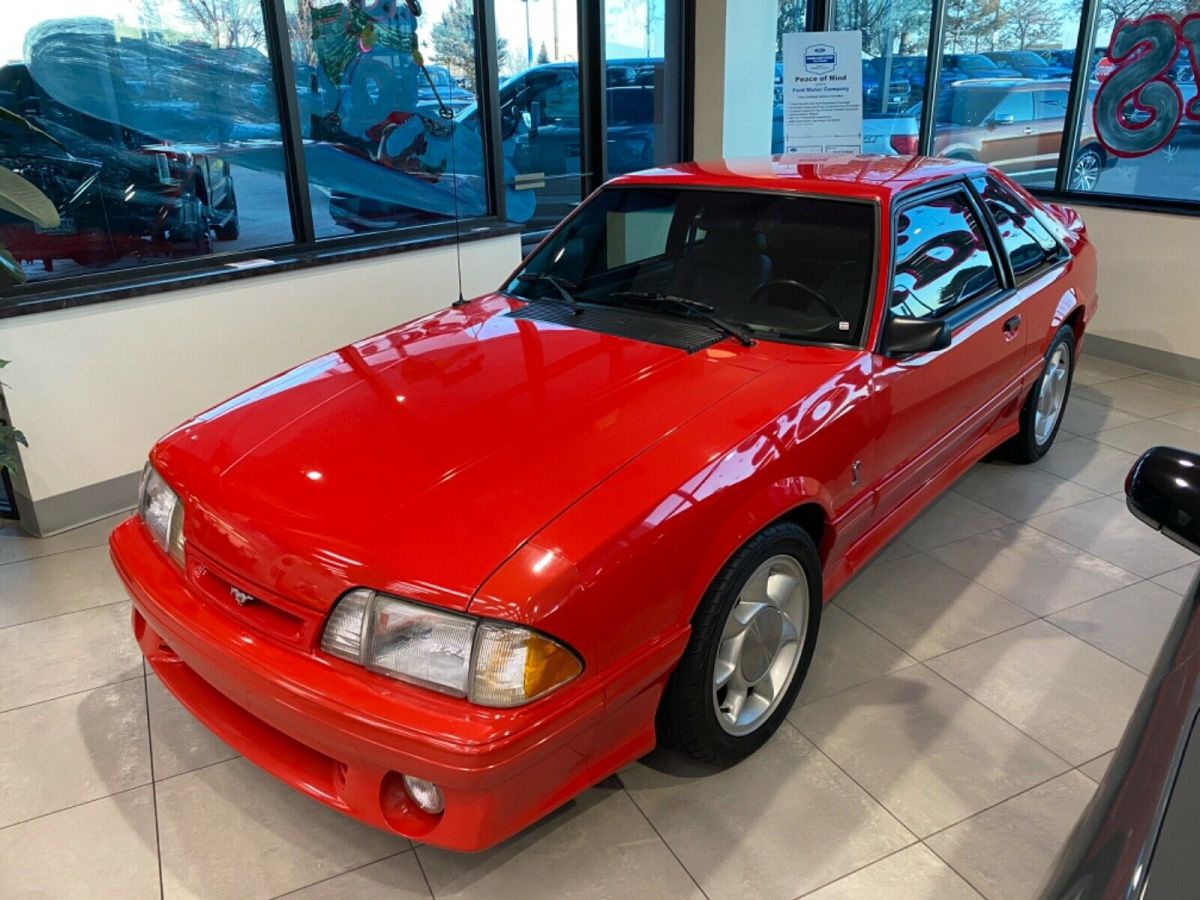 1993 Red Ford Mustang