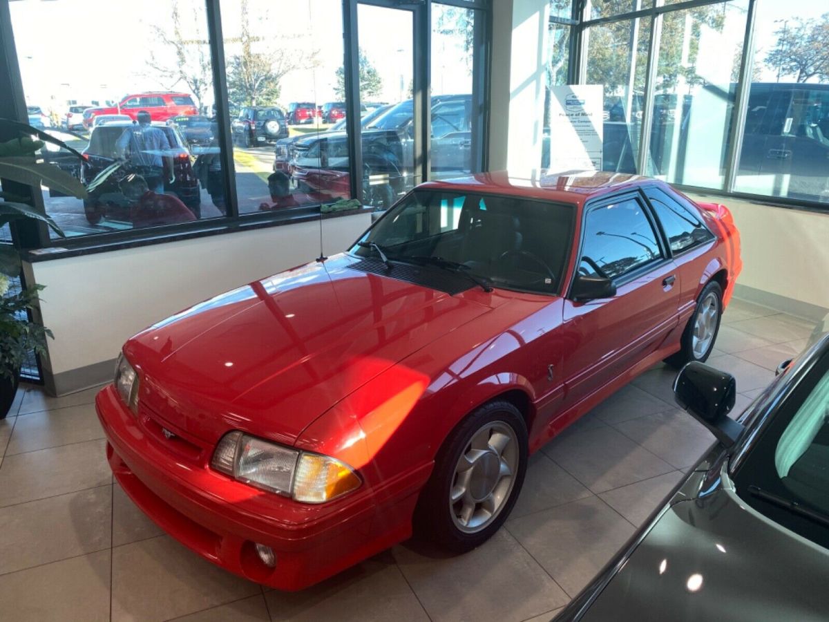 1993 Red Ford Mustang