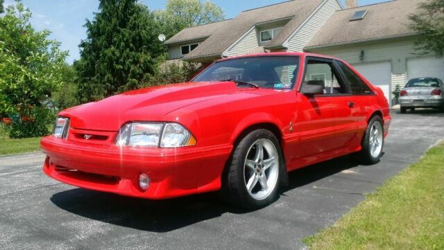 1993 Red Ford Mustang Coupe