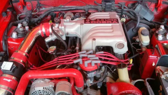 1993 Red Ford Mustang Coupe