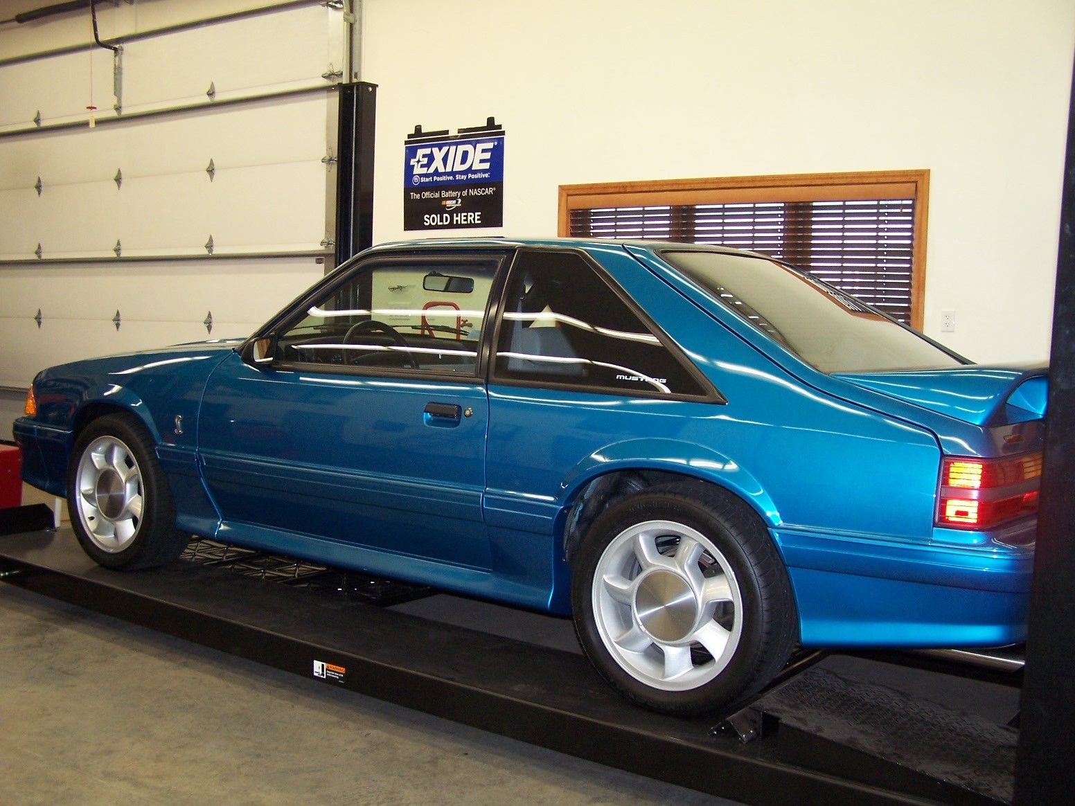 1993 Teal Ford Mustang Hatchback