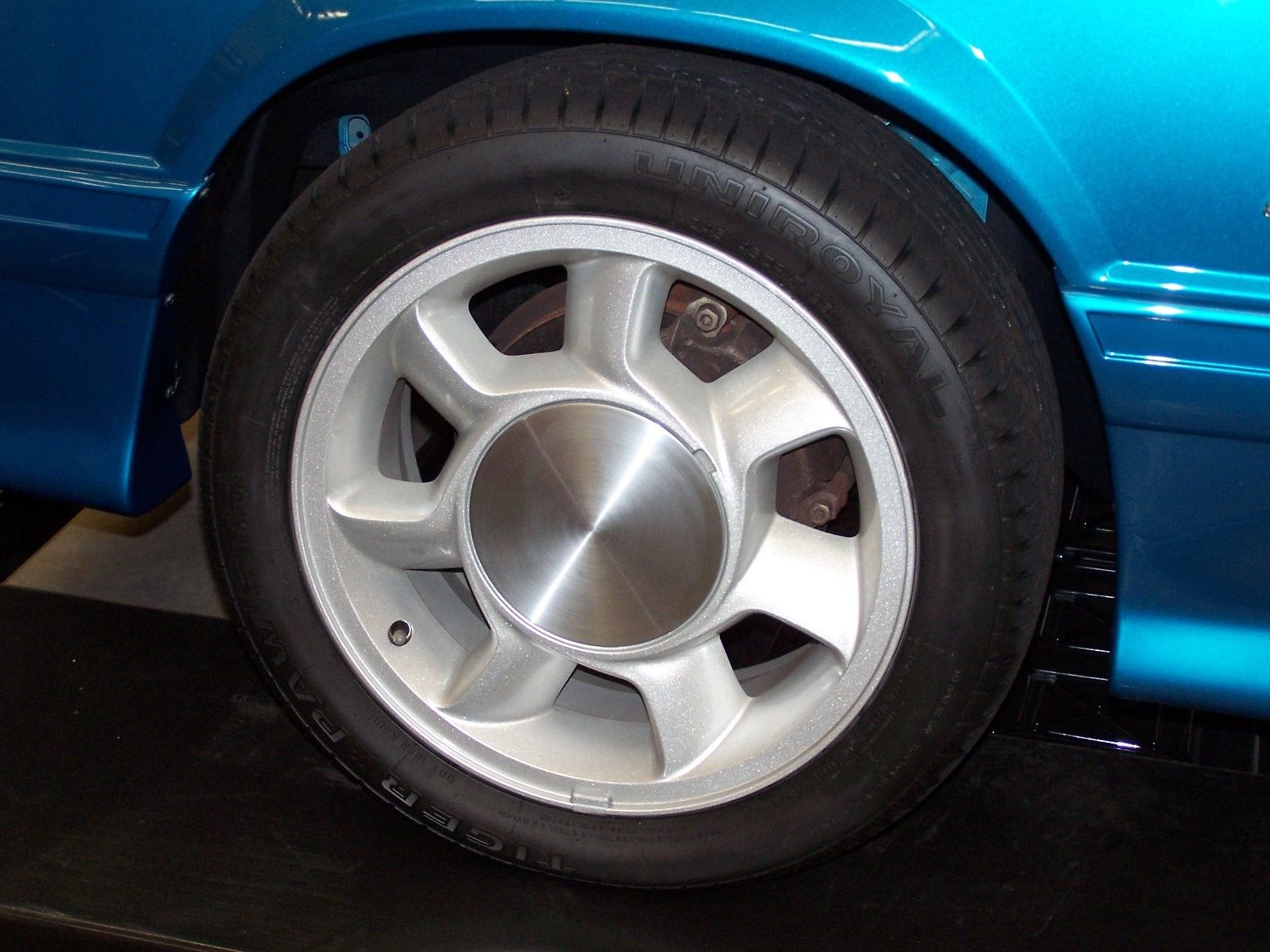 1993 Teal Ford Mustang Hatchback