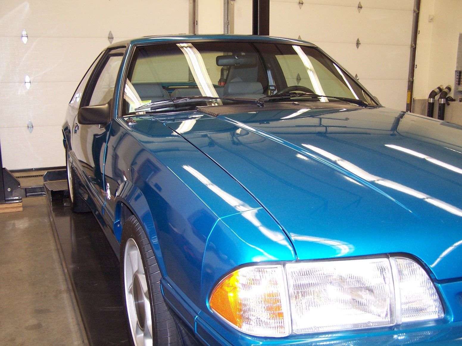 1993 Teal Ford Mustang Hatchback