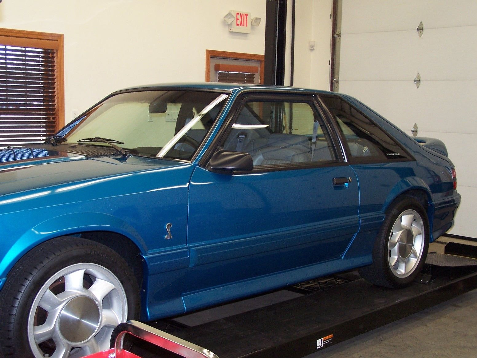 1993 Teal Ford Mustang Hatchback