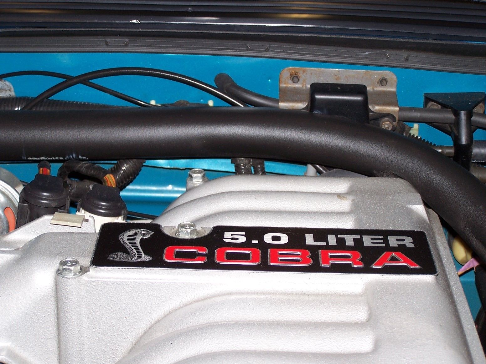 1993 Teal Ford Mustang Hatchback