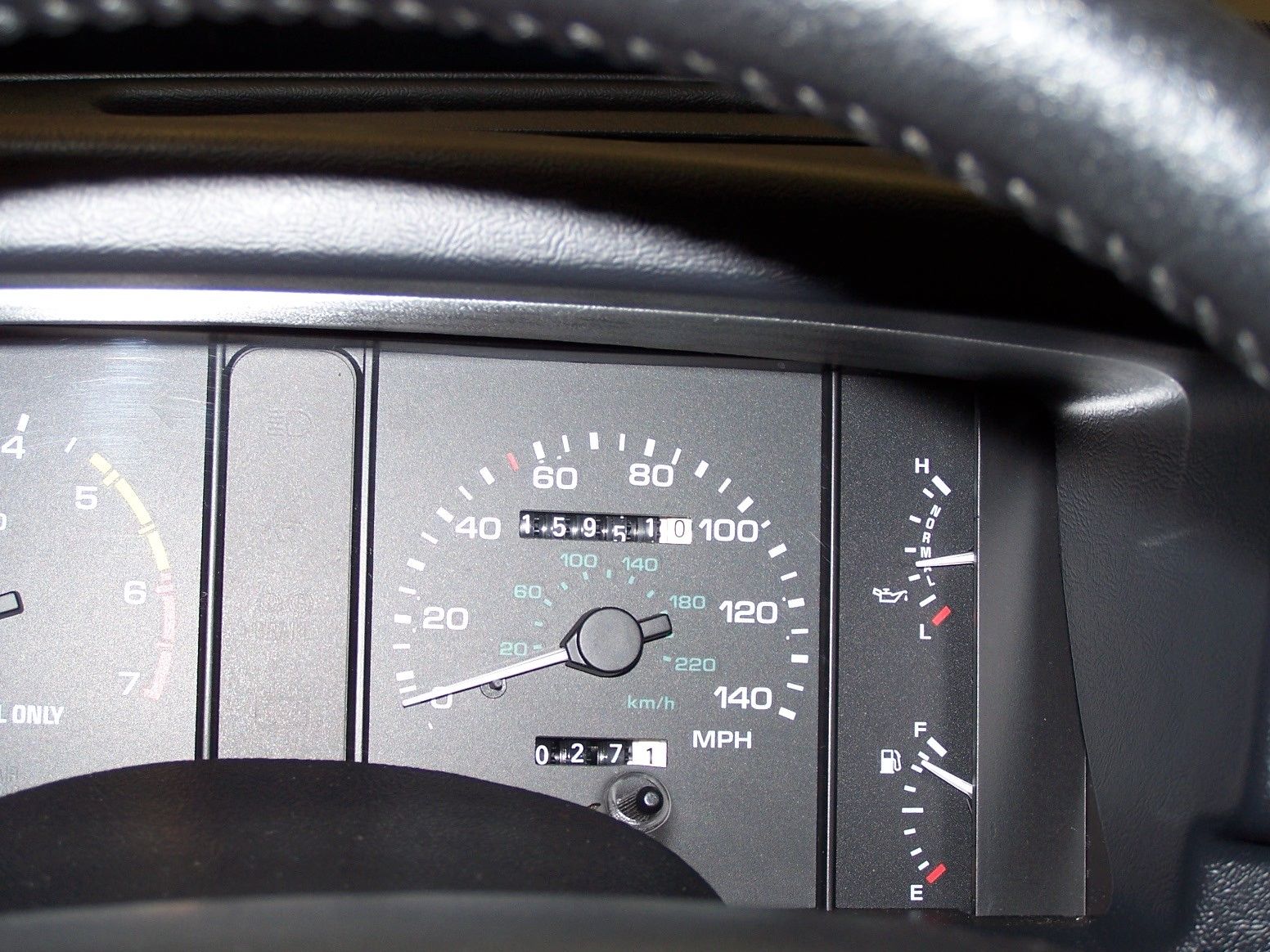 1993 Teal Ford Mustang Hatchback