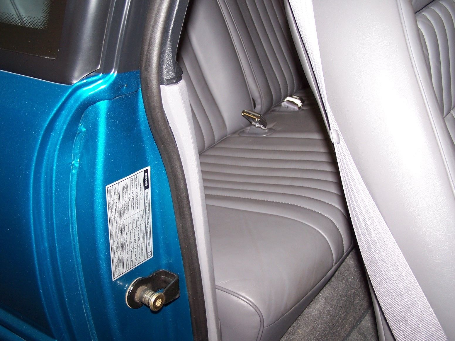 1993 Teal Ford Mustang Hatchback