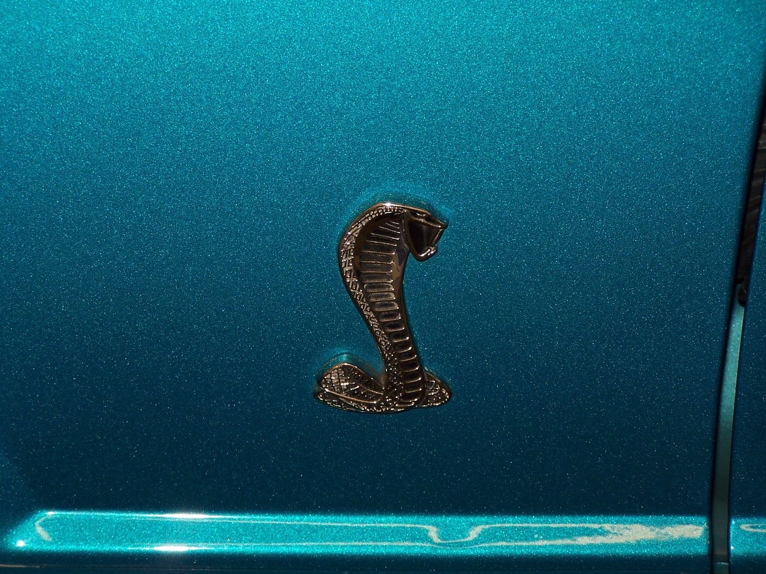 1993 Teal Ford Mustang Hatchback