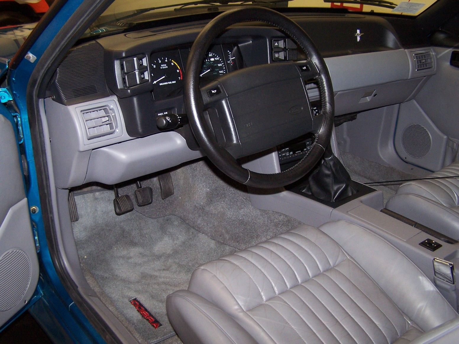 1993 Teal Ford Mustang Hatchback