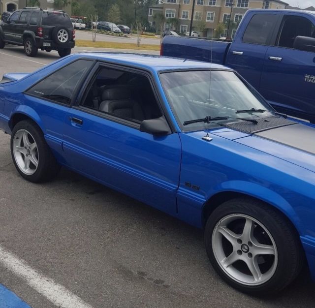 1993 Sonic Blue Ford Mustang