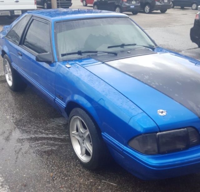 1993 Sonic Blue Ford Mustang