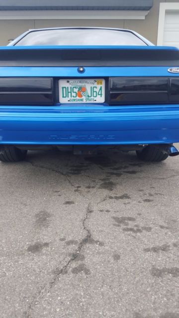 1993 Sonic Blue Ford Mustang