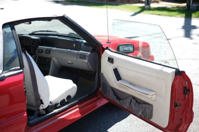 1993 Red Ford Mustang Convertible