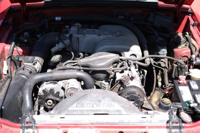 1993 Red Ford Mustang Convertible