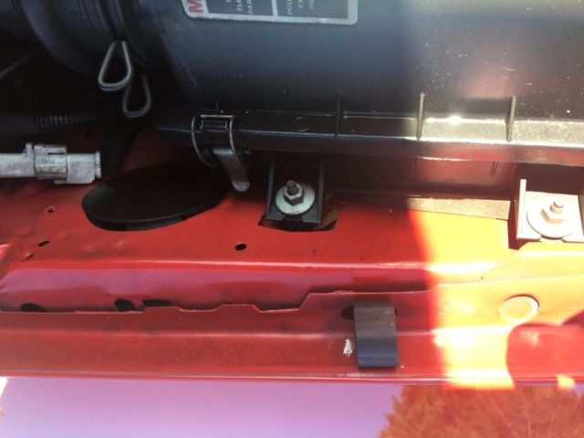 1993 Red Ford Mustang Convertible