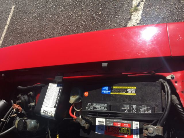 1993 Red Ford Mustang Convertible