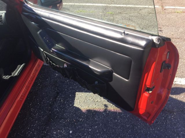 1993 Red Ford Mustang Convertible