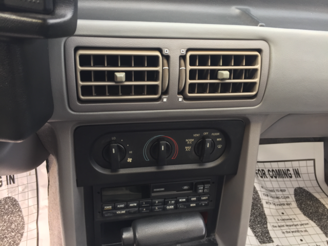 1993 White Ford Mustang Hatchback