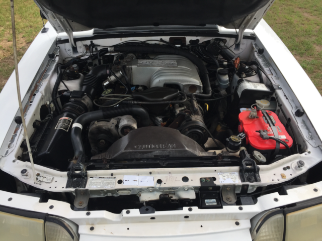1993 White Ford Mustang Hatchback