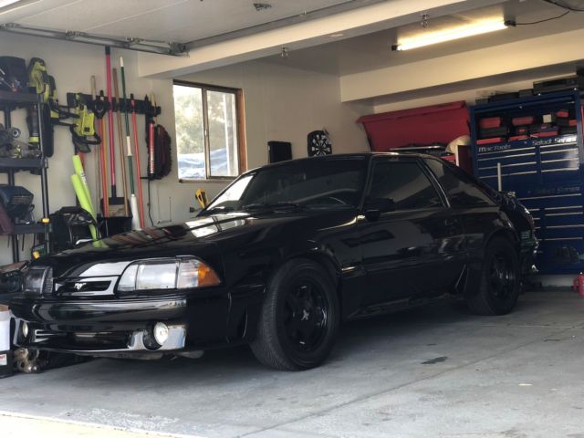 1993 Black Ford Mustang Hatchback