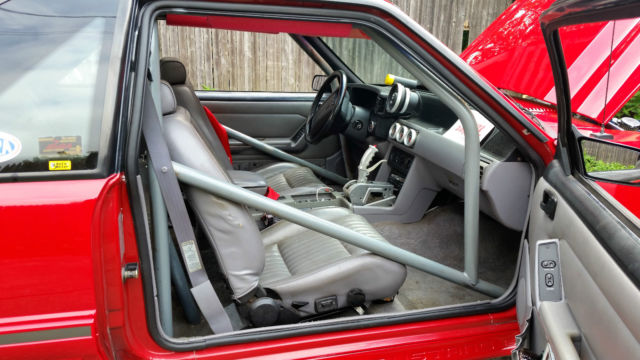 1993 Red Ford Mustang Hatchback