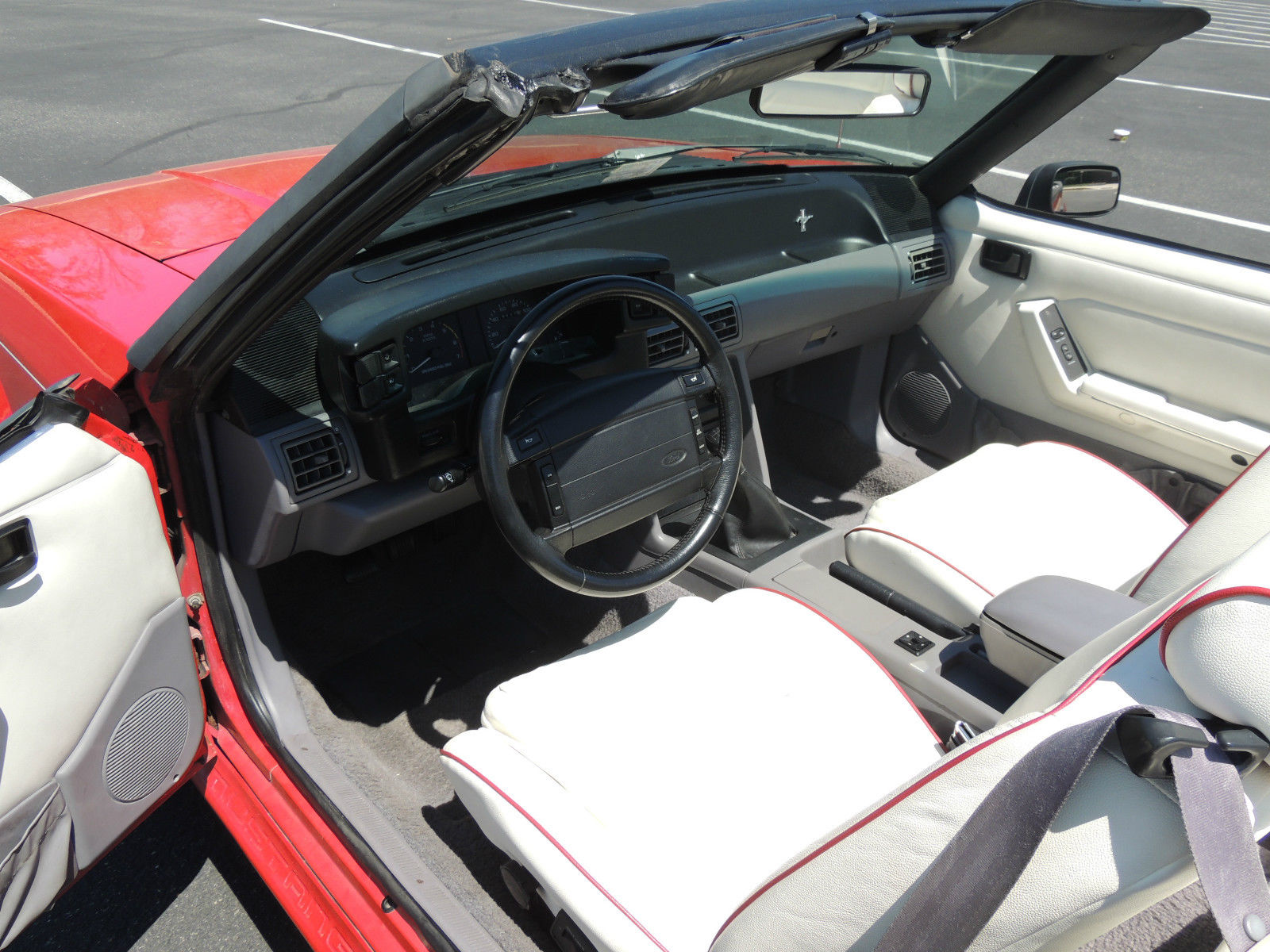 1993 Red Ford Mustang