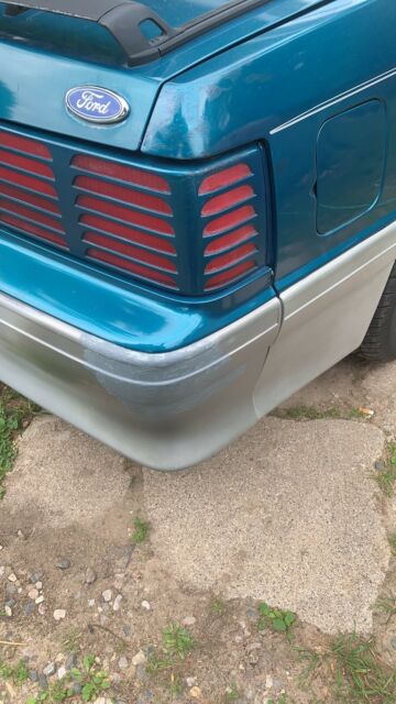 1993 Reef blue Ford Mustang Convertible