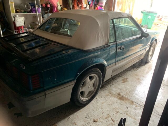 1993 Reef blue Ford Mustang Convertible