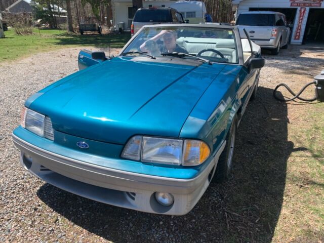 1993 Reef blue Ford Mustang Convertible